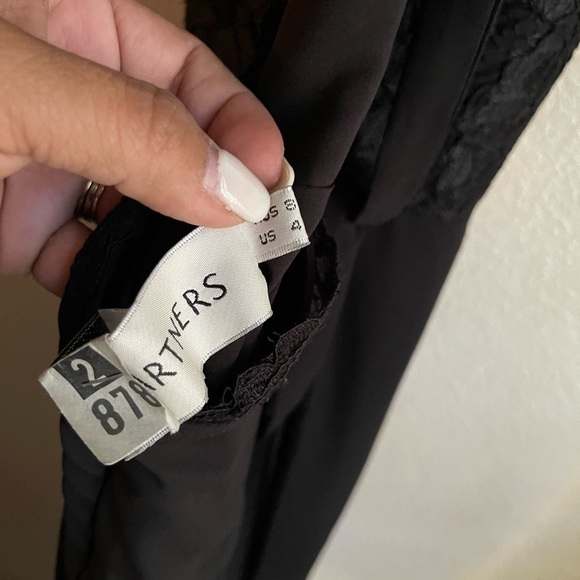 Fame and Partners Womens Lace Overlay Cross-Back Evening Dress size 4 - Picture 7 of 8